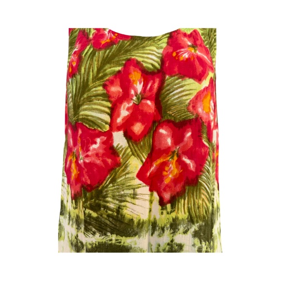Vintage Carol Anderson California tropical print sleeveless maxi dress Size 10 - Picture 3 of 7